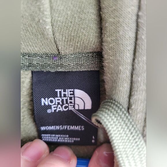 The North Face Green Logo Hoodie - sz Large - Picture 6 of 7